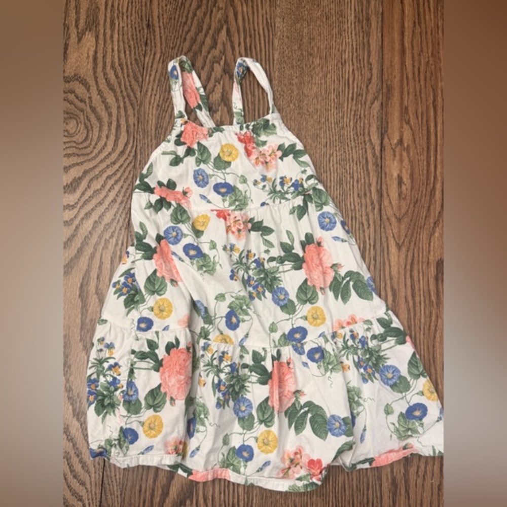 Old Navy Kids Sleeveless Floral Toddler Girls 3T Dress - Cream, Pink, Blue BC